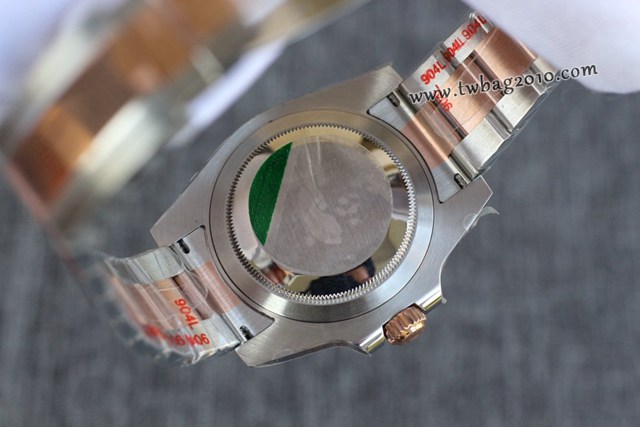 勞力士複刻手錶 Rolex格林尼治ll:黑咖雙色全玫金款男士腕表  gjs1768